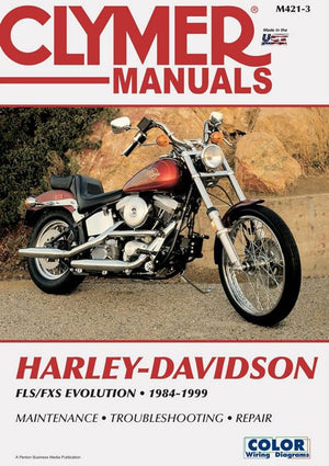 Clymer HarleyDavidson: Fx/Fl Softail BigTwin Evolution 19841994 (CLYMER MOTORCYCLE REPAIR),Used