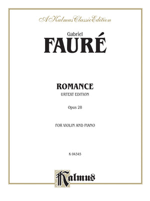 Romance, Op. 28 (Urtext) (Kalmus Edition),Used