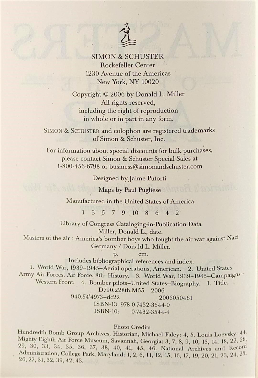 Masters of the Air: America's Bomber Boys Who Fought the Air War Against Nazi Germany,Used