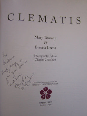 An Illustrated Encyclopedia Of Clematis