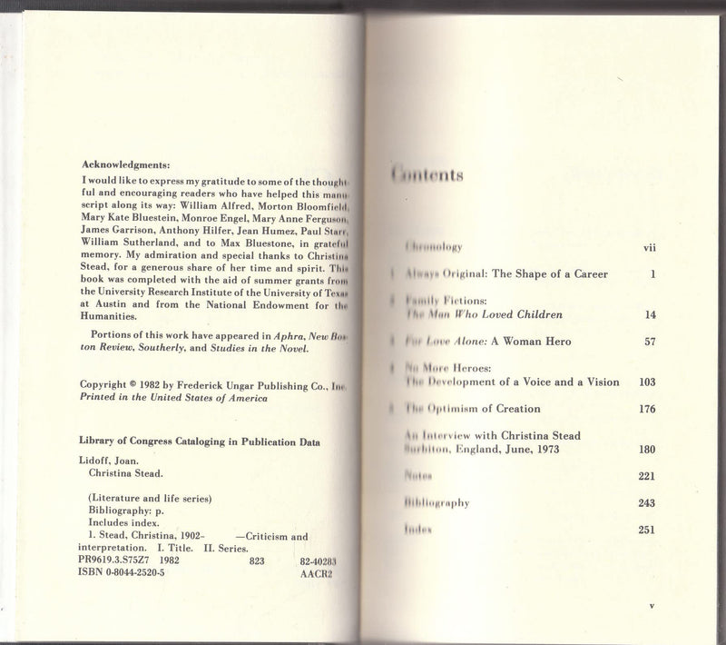 Christina Stead (Literature & Life),Used
