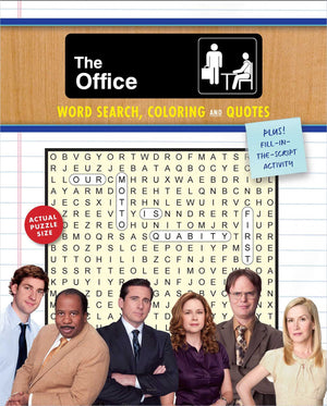 The Office Word Search, Coloring And Quotes: Plus Fillinthescript Activity (Word Search, Coloring, And Activity),New