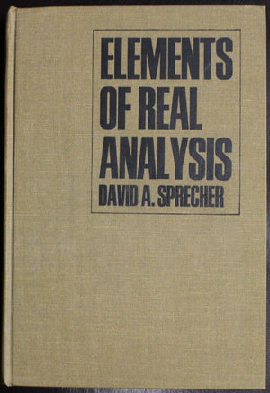 Elements of real analysis,Used