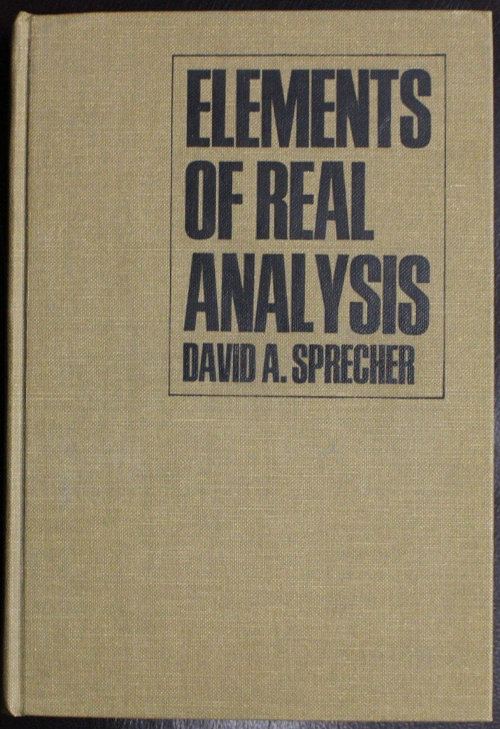 Elements of real analysis,Used