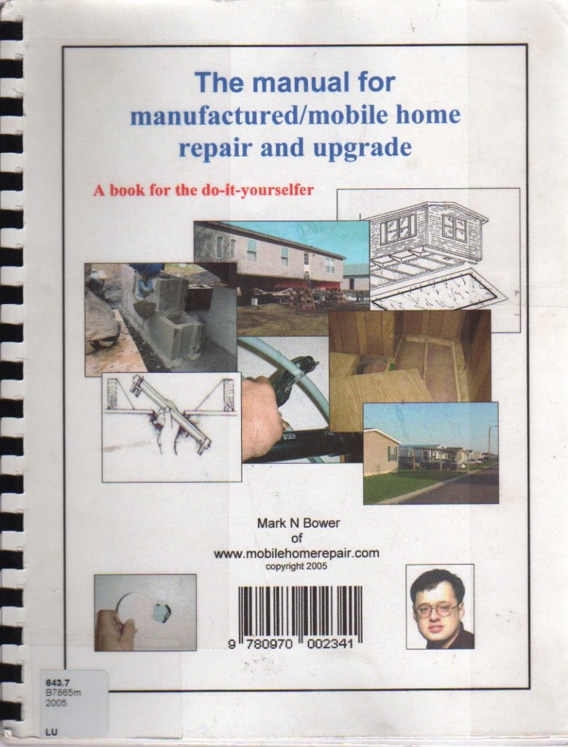 The Manual For Manufactured/Mobile Home Repair And Upgrade-used