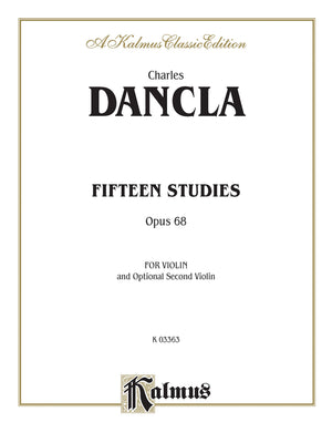 Fifteen Studies, Opus 68 for Violin and Optional Second Violin: Kalmus Edition,Used
