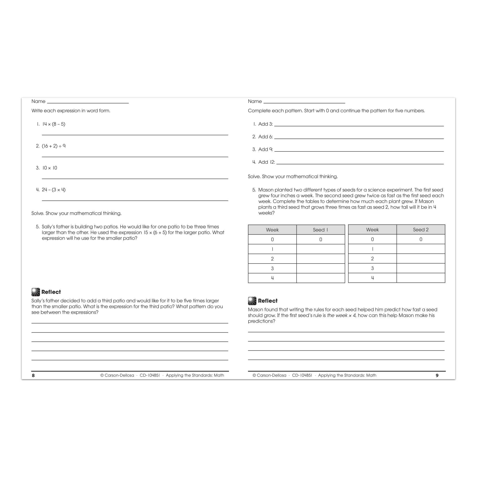 Math, Grade 5 (Applying the Standards),Used