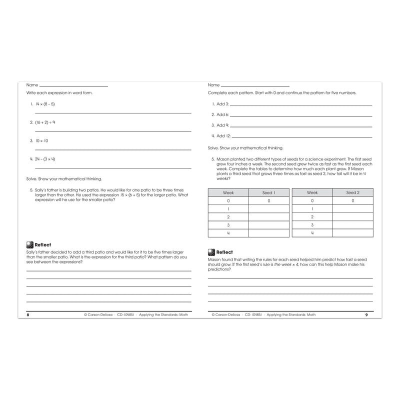Math, Grade 5 (Applying the Standards),Used