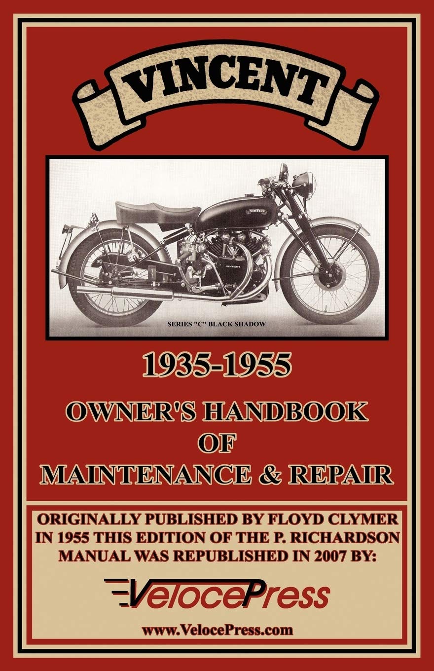 Vincent 19351955 Owner's Handbook of Maintenance & Repair,Used