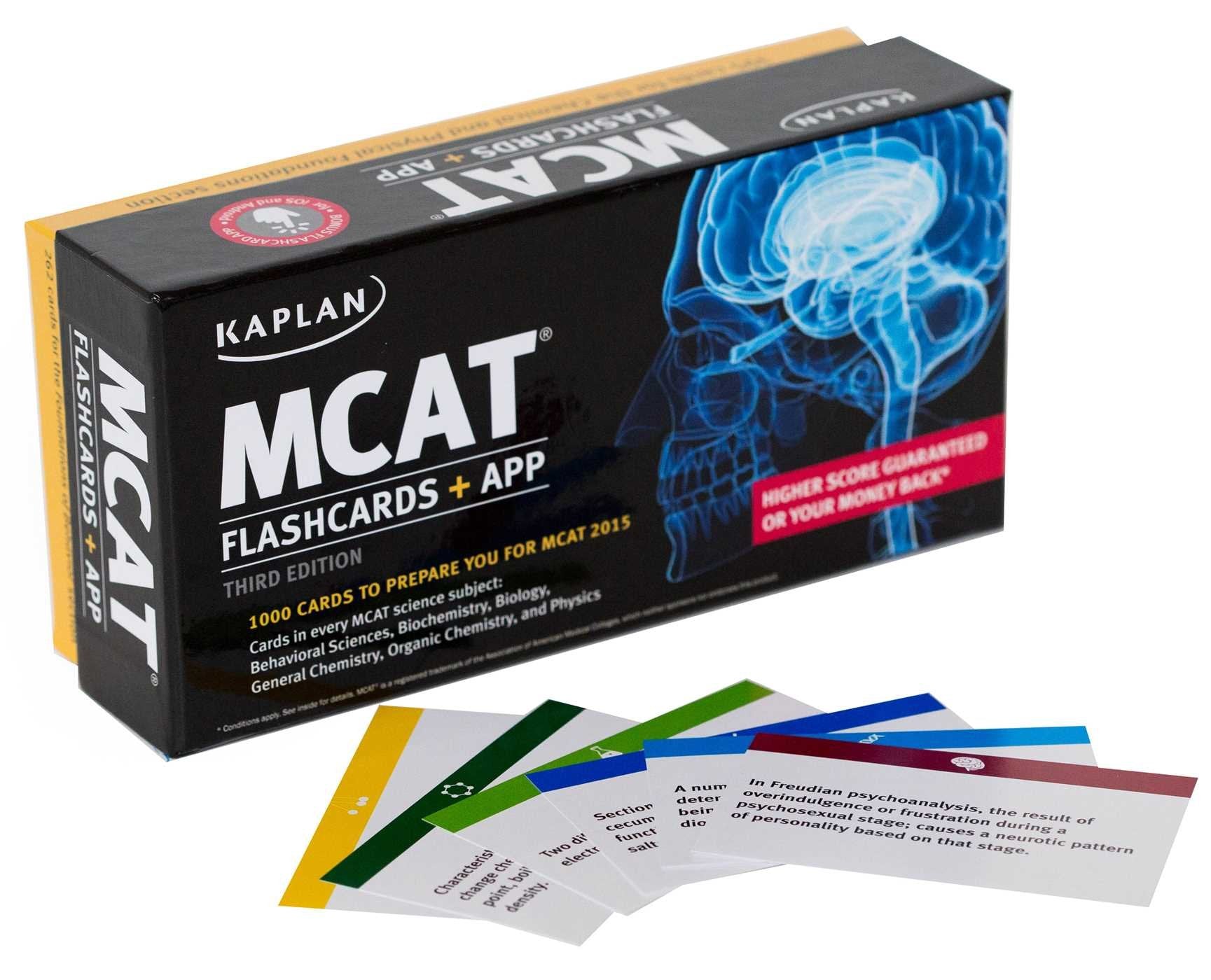 Kaplan MCAT Flashcards + App (Kaplan Test Prep),Used