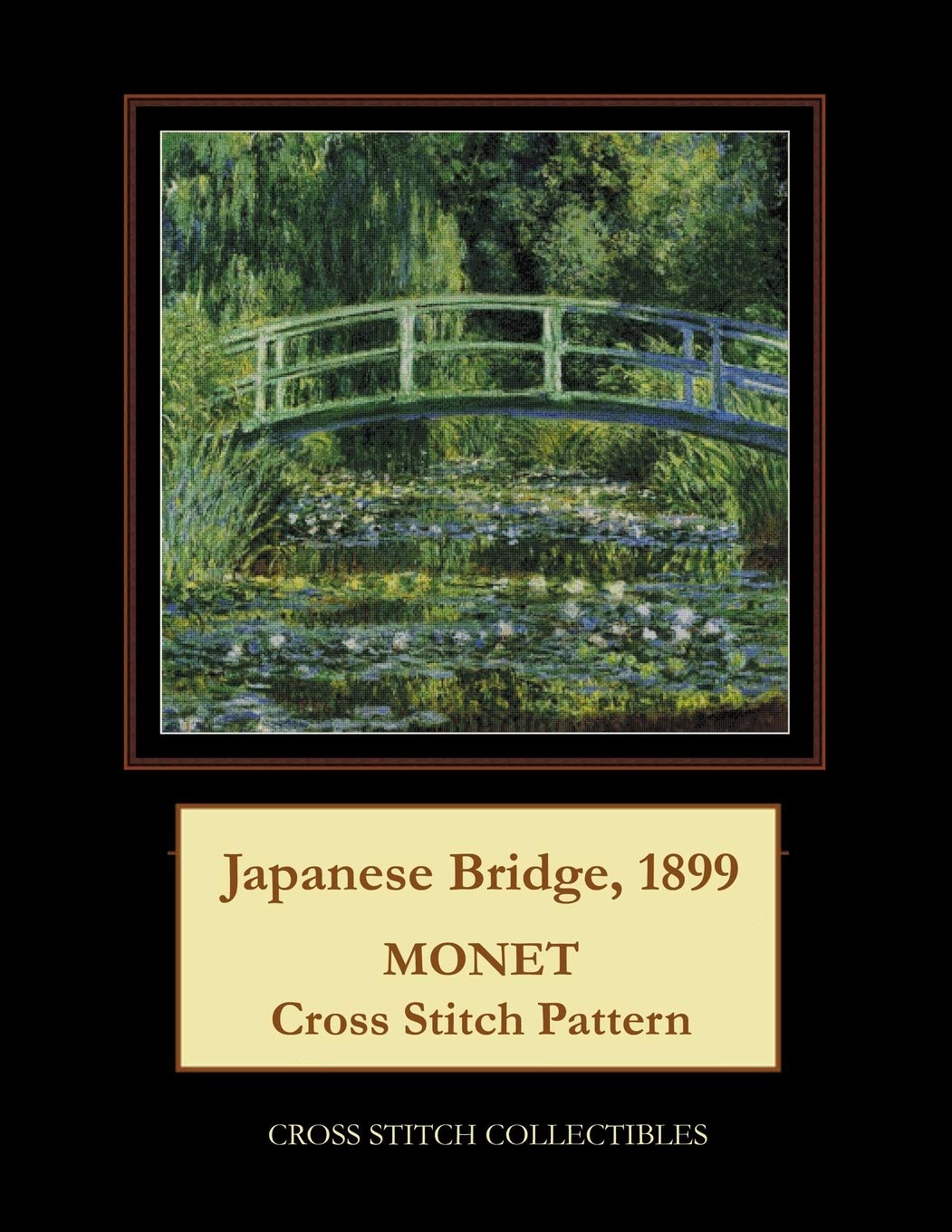 Japanese Bridge, 1899: Monet cross stitch pattern,Used