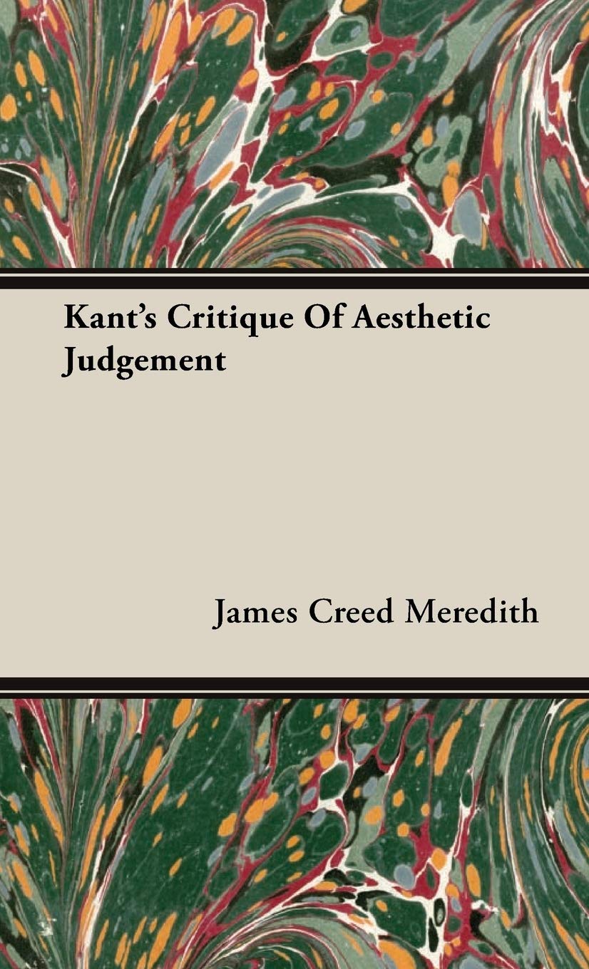 Kant's Critique Of Aesthetic Judgement,Used