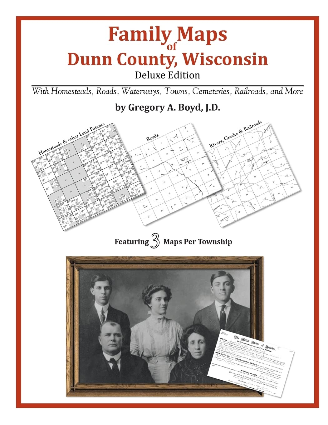 Family Maps of Dunn County, Wisconsin,Used