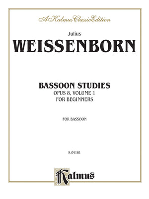 Bassoon Studies for Beginners, Op. 8 (Kalmus Edition),Used