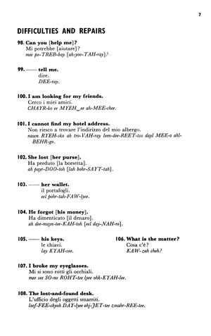 Easy Italian Phrase Book: Over 770 Phrases For Everyday Use (Dover Language Guides Italian)