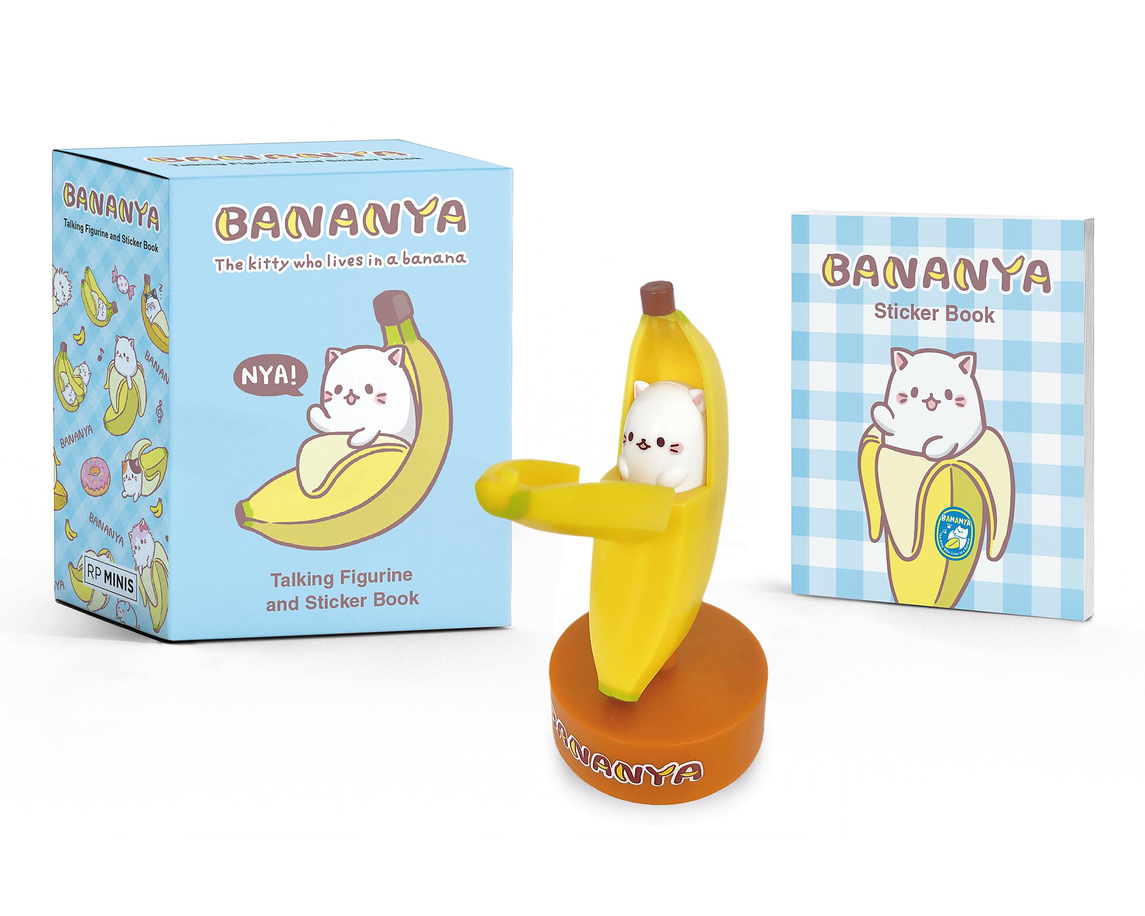 Bananya: Talking Figurine And Sticker Book (Rp Minis)