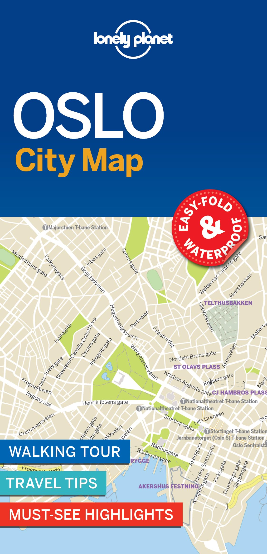 Lonely Planet Oslo City Map