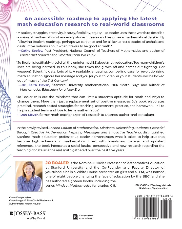 Mathematical Mindsets: Unleashing Students' Potential through Creative Mathematics, Inspiring Messages and Innovative Teaching (,Used