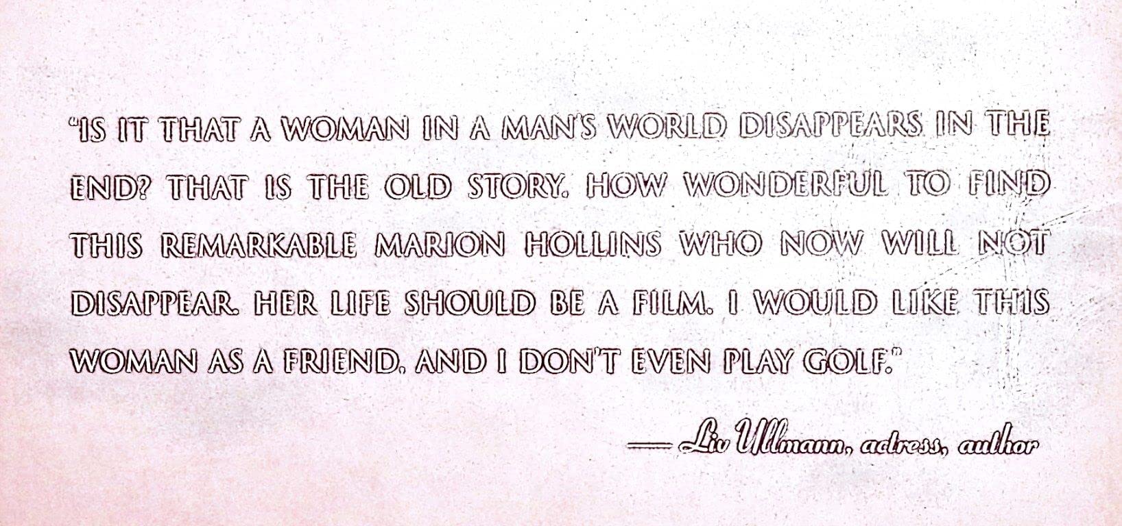 Champion in a Man's World: A Biography of Marion Hollins,Used