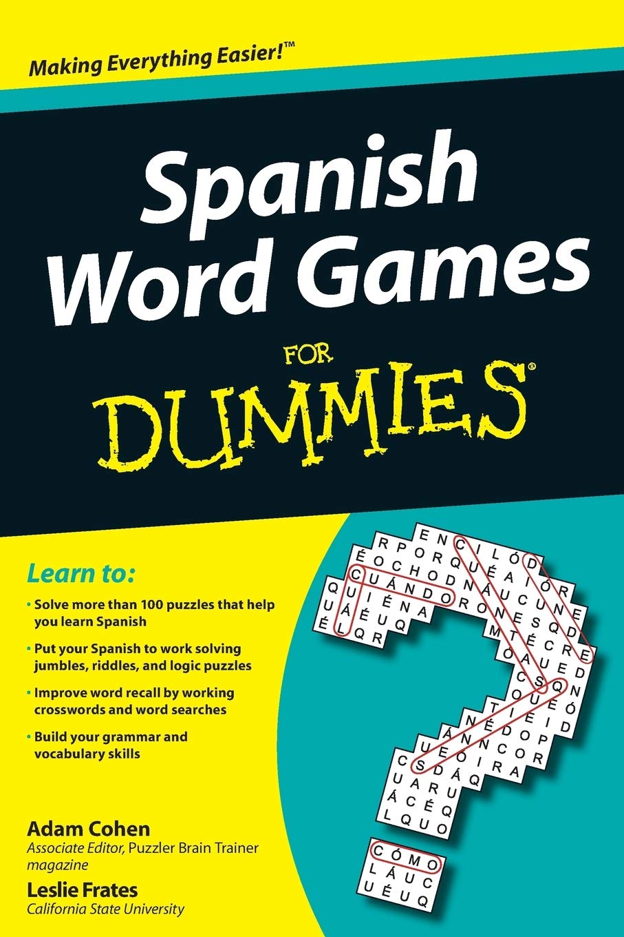 Spanish Word Games For Dummies,Used
