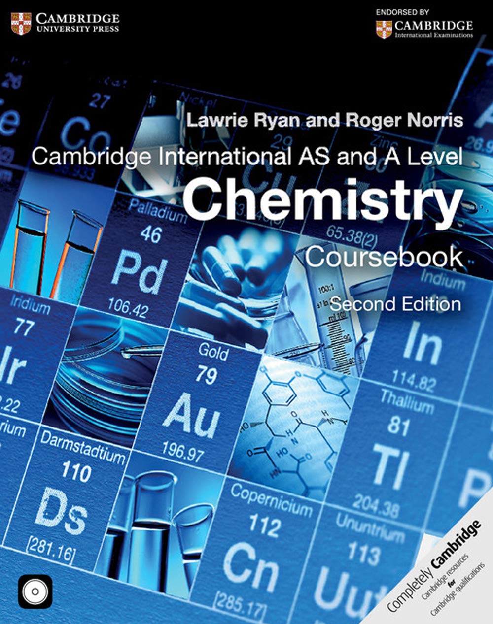 Cambridge International AS and A Level Chemistry Coursebook with CDROM (Cambridge International Examinations),Used