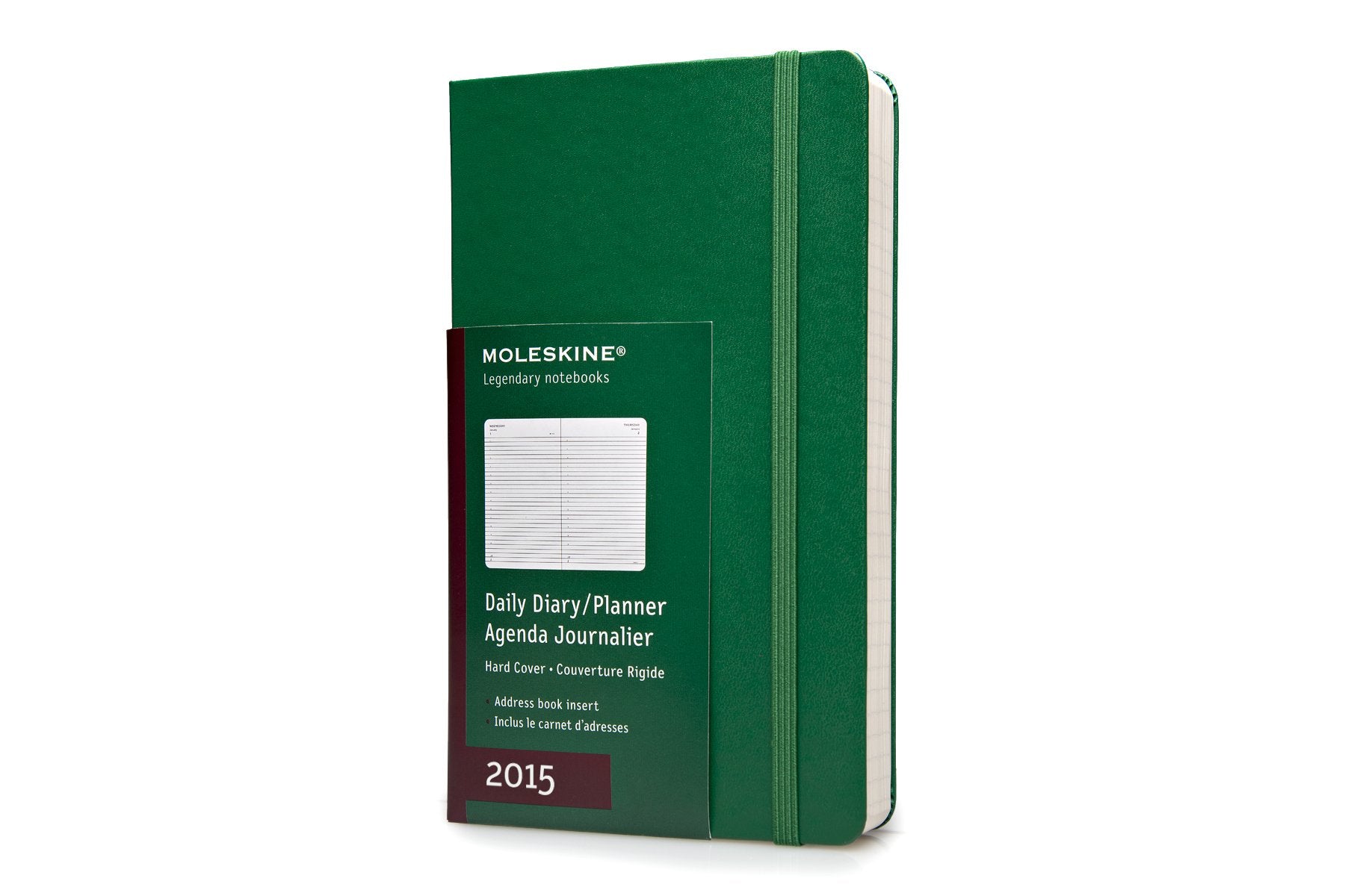 Moleskine 2015 Daily Planner, 12 Month, Large, Oxide Green, Hard Cover (5 X 8.25)