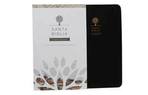 Biblia Reina Valera 1960 Letra Grande. Smil Piel Color Negro, Tamao Manual / Spanish Holy Bible Rvr 1960. Handy Size, Large Prin