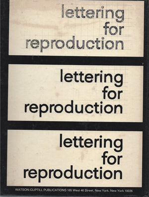 Lettering For Reproduction,Used