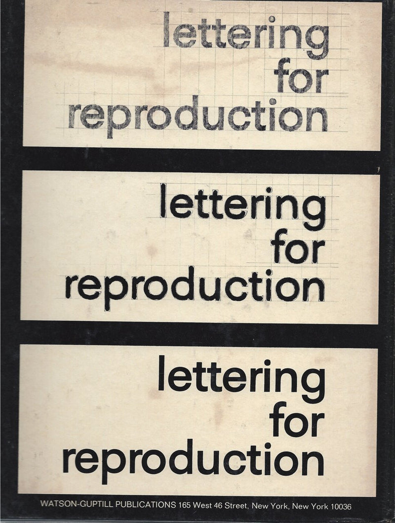 Lettering For Reproduction,Used