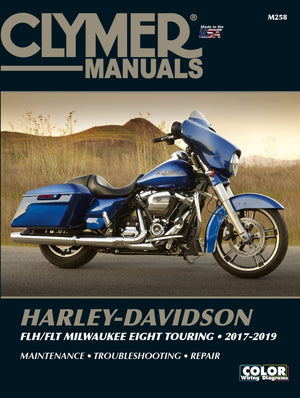 Clymer HarleyDavidson FLH/FLT Milwaukee Eight Touring 1719 Manual (Paperback),Used