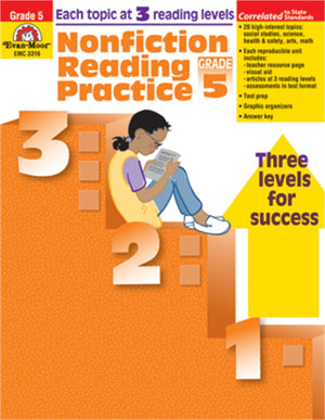Nonfiction Reading Practice, Grade 5