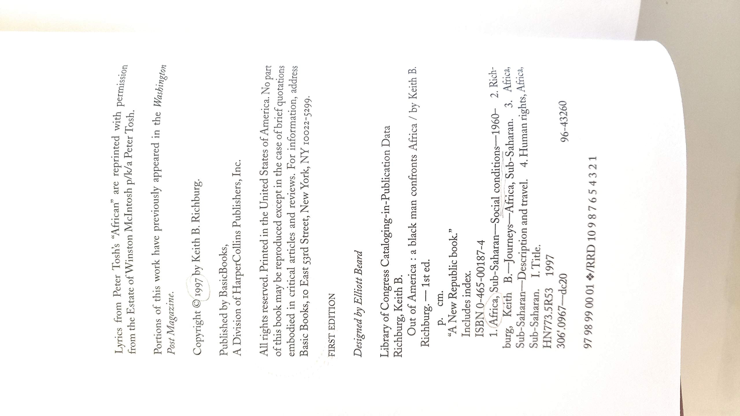 Out Of America: A Black Man Confronts Africa,New