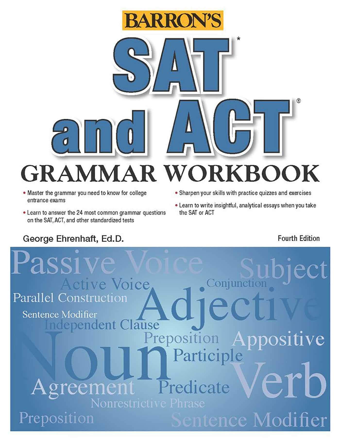 SAT and ACT Grammar Workbook (Barron's SAT Prep),Used