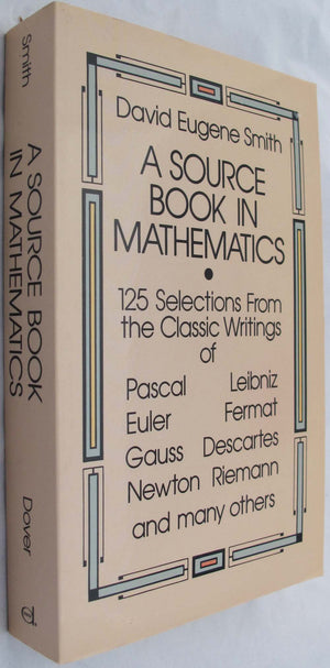 A Source Book in Mathematics (Dover Books on Mathematics),Used