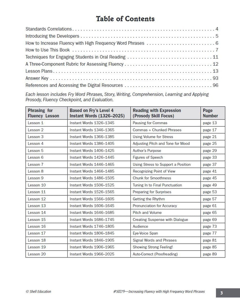Increasing Fluency with High Frequency Word Phrases Grade 4 (Increasing Fluency Using High Frequency Word Phrases),Used