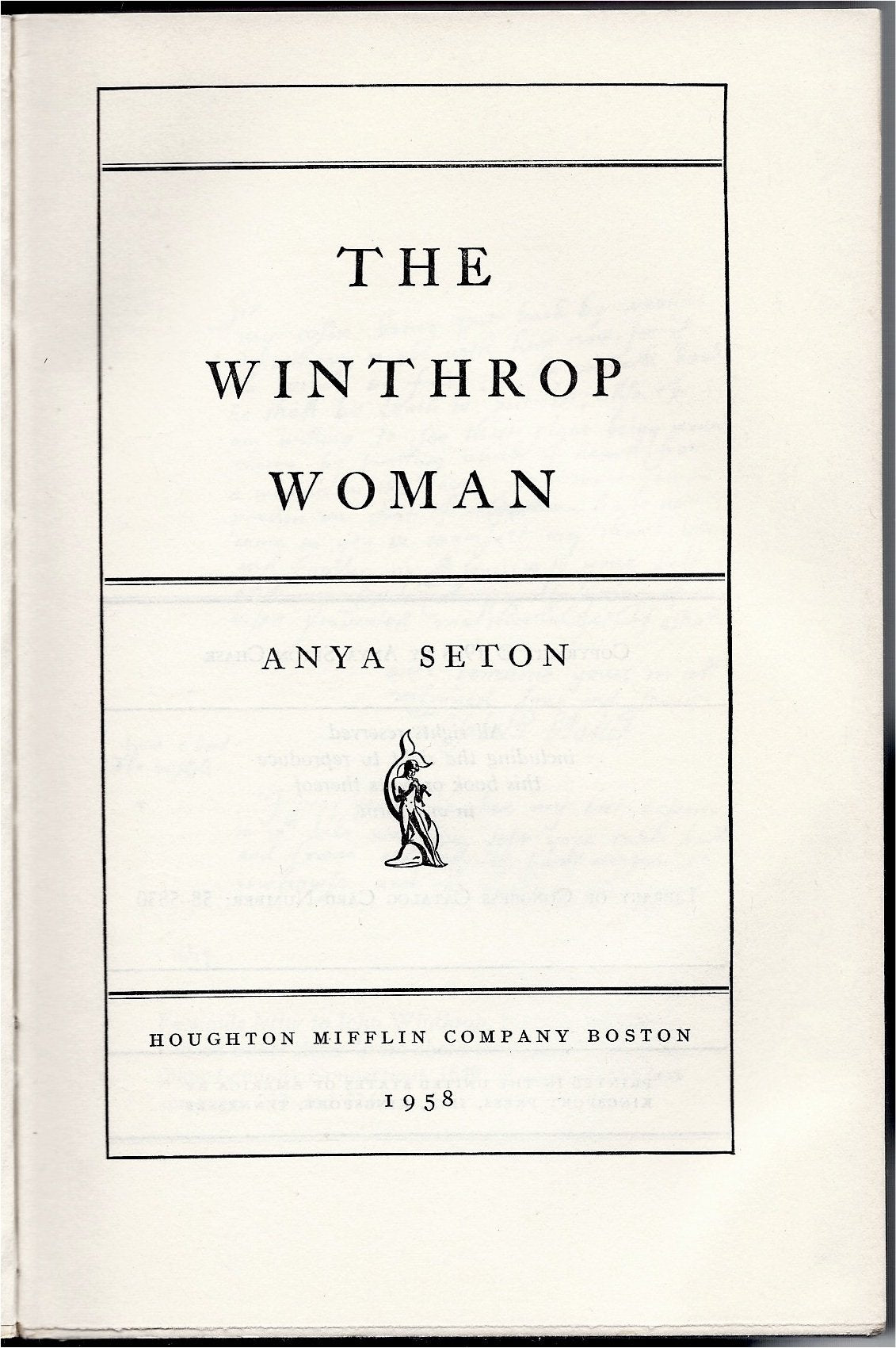 The Winthrop Woman,Used