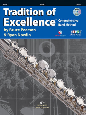 W62FL  Tradition of Excellence Book 2  Flute,New