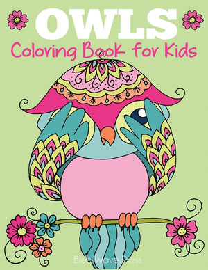 Owls Coloring Book for Kids,Used