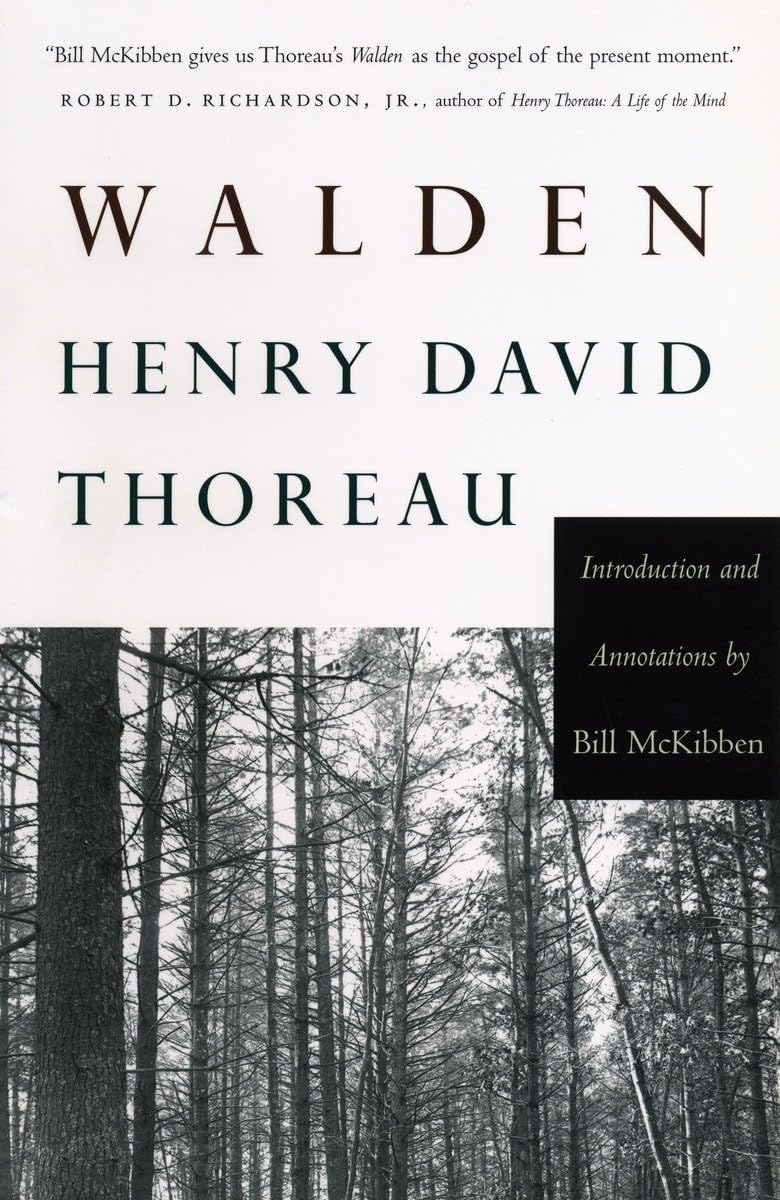 Walden: Introduction And Annotations By Bill Mckibben (Concord Library),Used