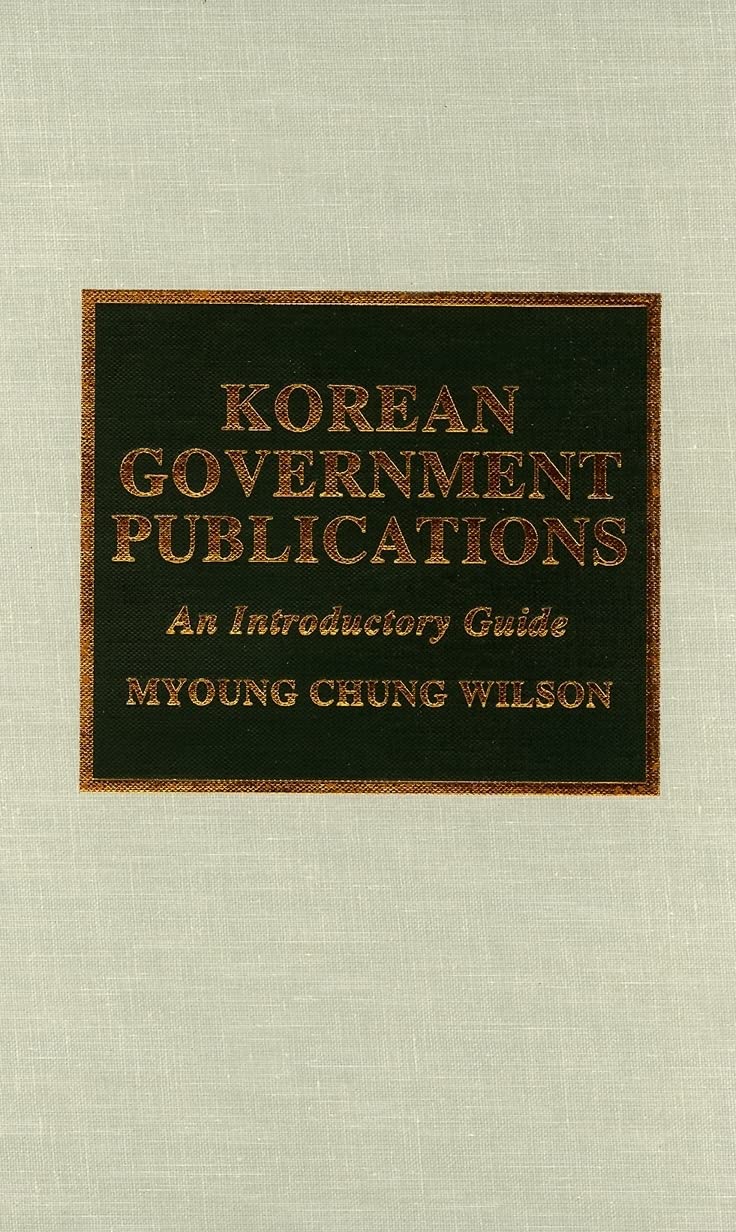 Korean Government Publications,Used