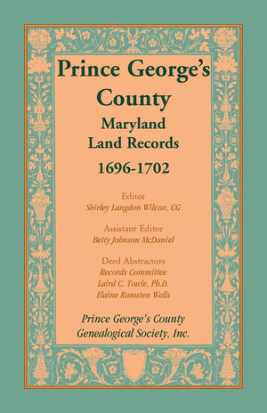 Prince Georges County, Maryland, Land Records, 16961702,Used
