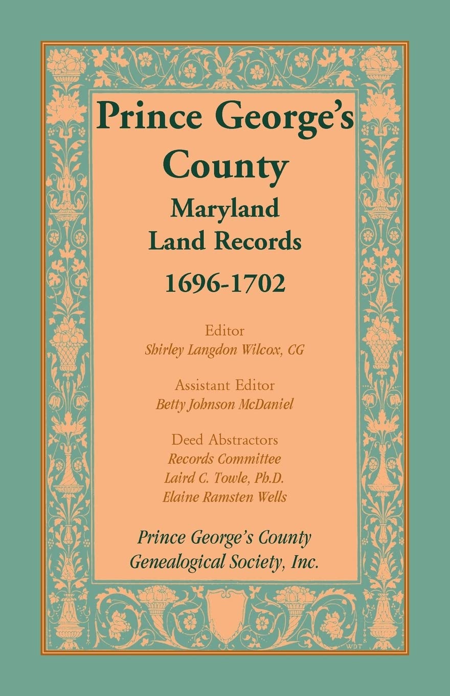 Prince Georges County, Maryland, Land Records, 16961702,Used
