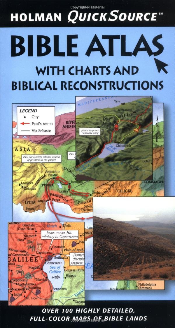 Holman QuickSource Bible Atlas with Charts and Biblical Reconstructions,Used