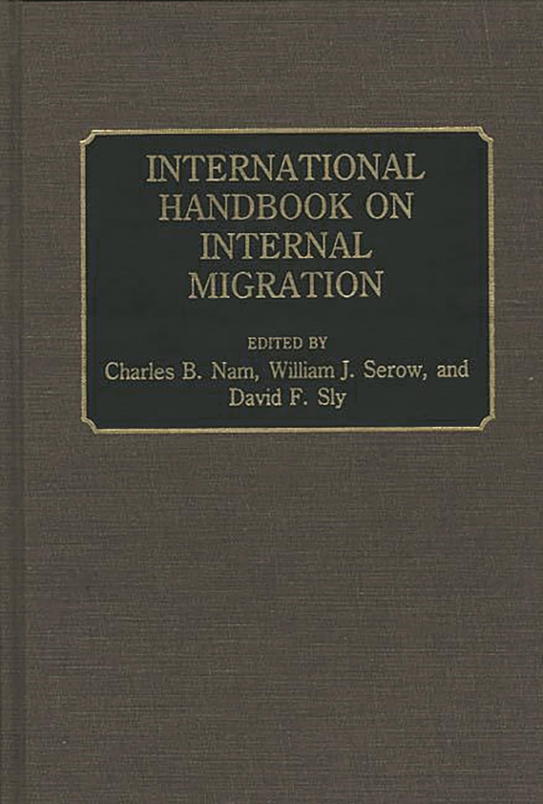 International Handbook on Internal Migration,Used