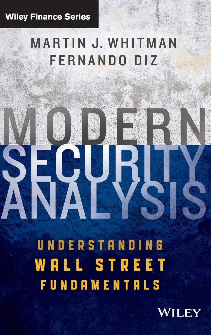 Modern Security Analysis: Understanding Wall Street Fundamentals,Used