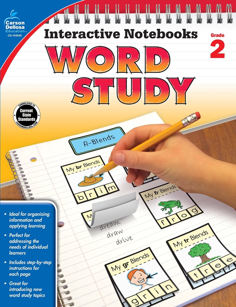 Interactive Notebooks Word Study, Grade 2,Used