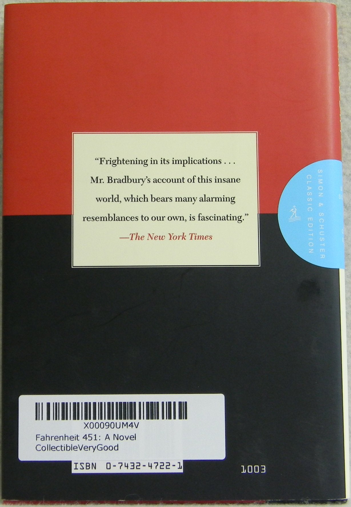 Simon & Schuster Fahrenheit 451: A Novel - Classic Dystopian Literature