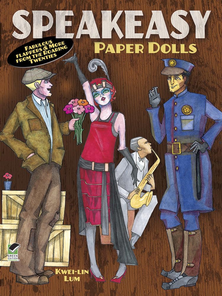 Speakeasy Paper Dolls: Fabulous Flappers and More from the Roaring Twenties (Dover Paper Dolls),Used