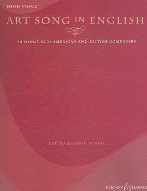 Art Song In English  50 Songs By 21 American And British Composers: High Voice,Used
