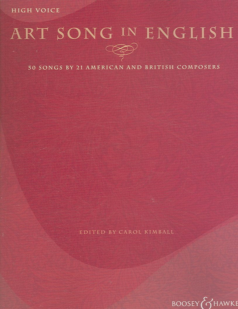 Art Song In English  50 Songs By 21 American And British Composers: High Voice,Used